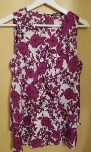 Banana Republic Floral Sleeveless Blouse
